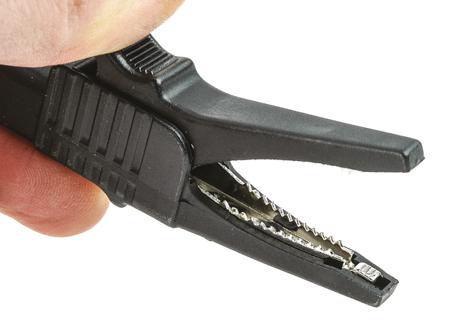 BU-65-0 Mueller Crocodile Clip, Steel Contact, 30A, Black
