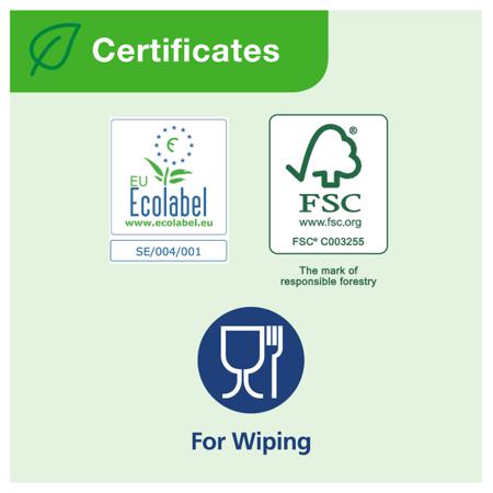 290190 Tork Flushable Singlefold Hand Towel Advanced Folded White Paper Towel 115 x 230 (Folded) mm, 230 x 230 (Unfolded) mm