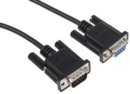 SCNM9FM2MBK StarTech.com Female 9 Pin D-sub to Male 9 Pin D-sub Serial Cable, 2m PVC