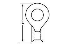 19193-0333 Molex Uninsulated Ring Terminal, M8 Stud Size