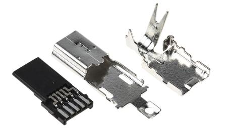 UX40A-MB-5P Hirose Straight, Cable Mount, Plug Type B 2.0 USB Connector