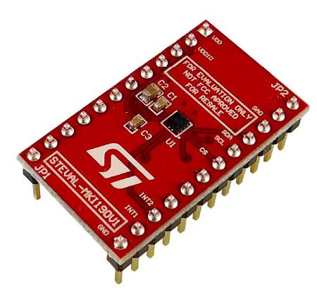 STEVAL-MKI190V1 STMicroelectronics LIS2DTW12 Adapter Board for a Standard DIL 24 Socket for LIS2DTW12 STEVAL-MKI109V3 motherboard