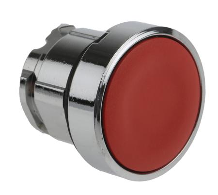 ZB4BA4 Schneider Electric XB4 Series, Red Push Button Head, Spring Return, 22mm Cutout