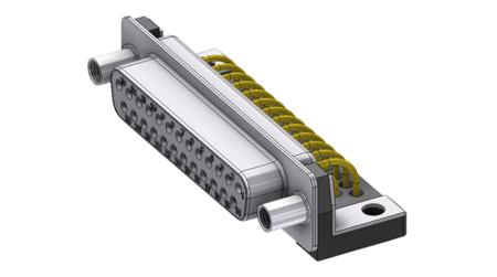 DTS25SYC/2M66UN Deltron Connectors DTS 25 Way D-sub Connector Plug, 2.84mm Pitch, with Screw Locks
