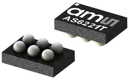 AS6221T-AWLM ams OSRAM Temperature & Humidity Sensor, Analogue Output, Surface Mount, I2C, 0.09°C