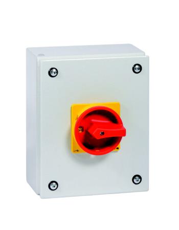 197371-P3-100-SE3-SVB-HI11 Eaton 3 Pole Surface Mount Isolator Switch - 100A Maximum Current, 55kW Power Rating, IP65