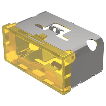 03-901.4 Indicator Lens Rectangle Style, Yellow, 38 Long
