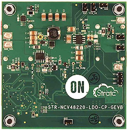 STR-NCV48220-LDO-CP-GEVB onsemi Strata Enabled NCV48220 LDO Charge Pump Evaluation Board for NCV48220 for Strata to Control the NCV48220 and
