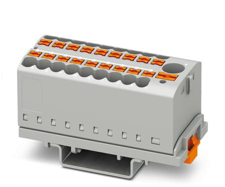 3273110 Phoenix Contact Distribution Block, 19 Way, 0.14 → 4mm², 24 A, 41 A, 500 V, Grey