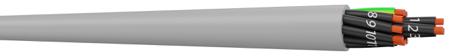 1070150SHB2 AXINDUS CAELIFLEX Control Cable, 7 Cores, 1.5 mm², Screened, Black PVC Sheath, 16 AWG