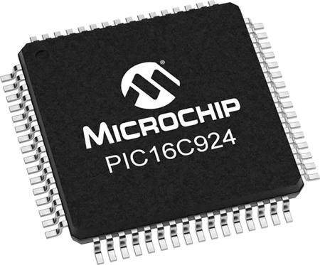 PIC16C924-04-L Microchip PIC16C924-04/L, 8bit PIC16C Microcontroller, 8MHz, 7 kB OTP, 68-Pin PLCC