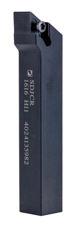 SDJCR 1616 H 11 Pramet SDJCR Series Lathe Tool Holder for Use with DCMT 11T3, 16mm Height, 93° Approach, 100mm Length