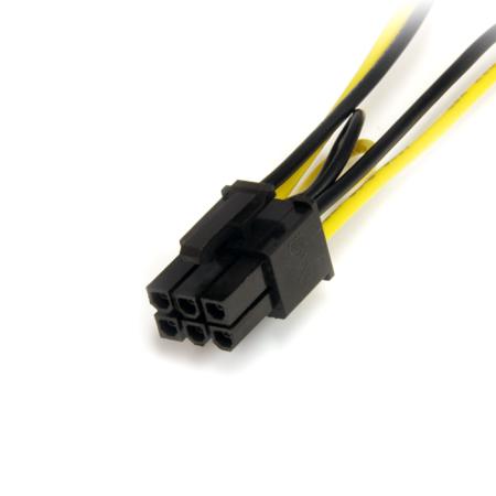 SATPCIEXADAP StarTech.com Male SATA Power to Female PCIe  Cable, 6in