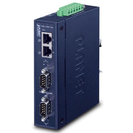 ICS-2200T Planet Serial Device Server, 2 Serial Port, RS232, RS422, RS485 Interface, 921kbps Baud Rate