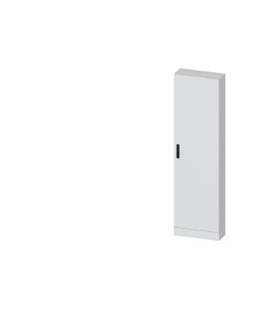 8GK1312-8KK22 Siemens ALPHA 630 Series Steel Single-Door-Door Floor Standing Enclosure, Plain Door Door, IP43, 1900 x 550 x 210mm
