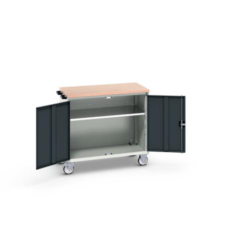 16927063.19 Bott 2 Door Sheet Steel Floor Standing Cabinet, 1050 x 600 x 980mm
