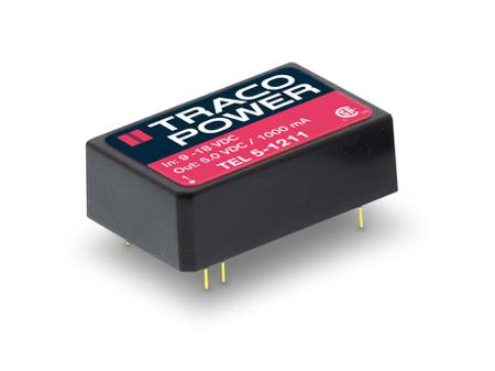 TEL-5-1211 TRACOPOWER TEL 5 5W Isolated DC-DC Converter Through Hole, Vin 9 → 18 V dc, Vout 5V dc, I/O isolation 1.5kV dc