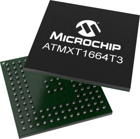 ATMXT1664T3-CCU035 , Capacitive Touch Controller IC, 15.6 in I2C, 136-Pin UFBGA