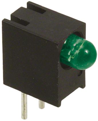 551-0607F Dialight , Green Right Angle PCB LED Indicator, Through Hole 7.5 V