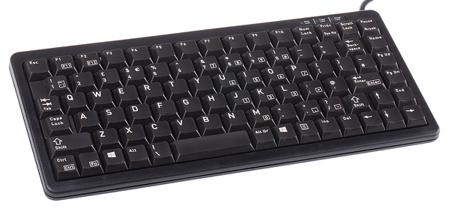 G84-4100LCMGB-2 Cherry Wired PS/2, USB Compact Keyboard, QWERTY (UK), Black