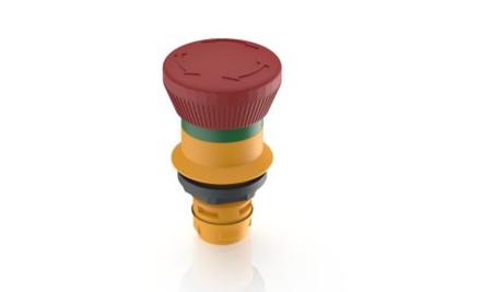 1.30.074.281/0300 RAFI RAFIX 16 Series, Latching, Emergency Stop Push Button Head
