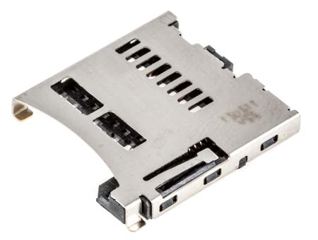 47352-1001 Molex Right Angle Surface Mount MicroSD Card Connector, with Solder Termination