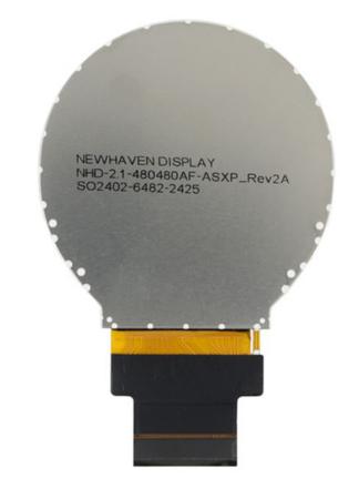 NHD-2-1-480480AF-ASXP NEWHAVEN DISPLAY INTERNATIONAL NHD-2.1-480480AF-ASXP TFT LCD Colour Display, 2.1in, 480 x 480pixels