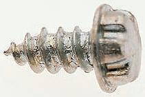 SZS08G-S System Zero Plain Flange Button Stainless Steel Tamper Proof Security Screw, No. 8 x 25mm