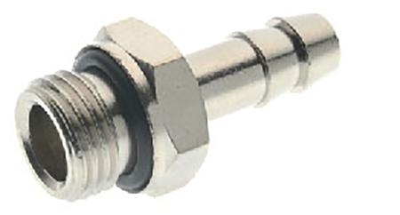 176-2034 RS PRO Hose Connector Hose Tail Adaptor, BSPP 1/4in 8mm ID, 5 MPa, 50 bar