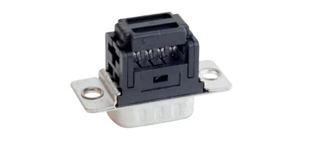 302A10089X CONEC 9 Way Through Hole D-sub Connector Socket, with Mounting Hole