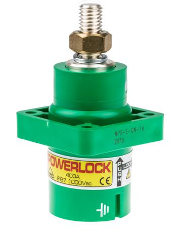 NPS-E-GN-T4 ITT Cannon , Panel Mount Industrial Power Plug, Green, Straight Body
