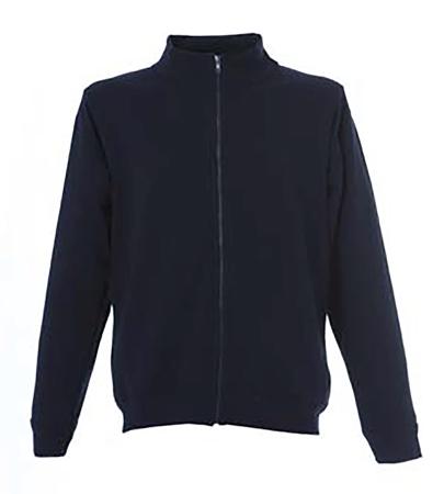 989230-M-NAVY JRC 989230 Navy 20% Polyester, 80% Cotton Full Zip Fleece M