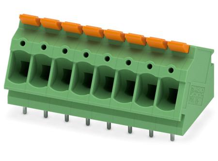 1190370 Phoenix Contact PCB Terminal Block, 8-Contact, 5mm Pitch, Through Hole Mount, 1-Row