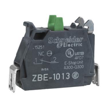 ZBE1013 Schneider Electric Harmony XB5 Contact Block - 1 NO Green