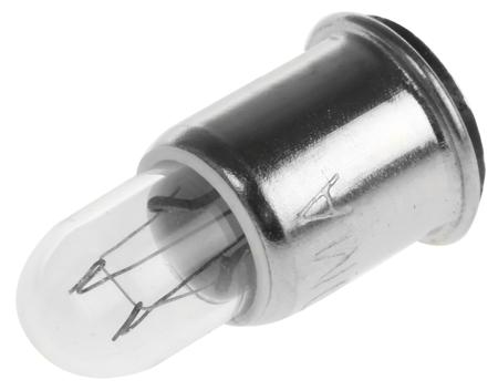 016300-OR387 Orbitec Midget Flanged Indicator Light, Clear, 28 V, 40 mA, 25000h