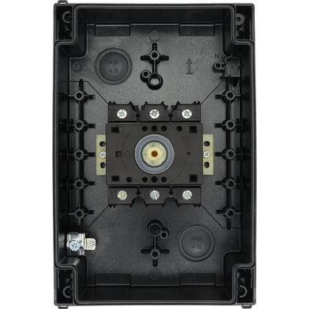 207356-P3-63-I4 Eaton 3 Pole Surface Mount Isolator Switch - 63A Maximum Current, 30kW Power Rating, IP65