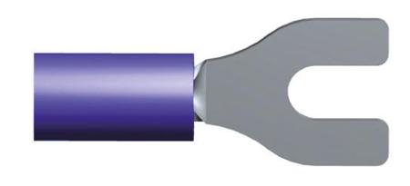 34165 TE Connectivity PLASTI-GRIP Series Insulated Crimp Spade Connector, 1mm² to 2.6mm², 16AWG to 14AWG, M3.5 Stud Size
