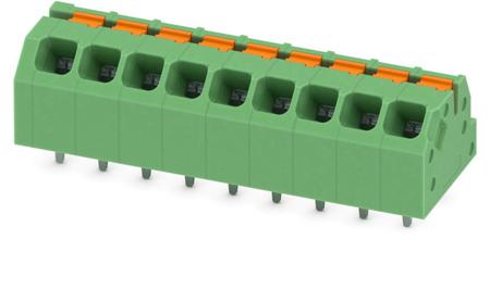 1862000 Phoenix Contact SPTAF 1/ 9-3.5-IL Series PCB Terminal Block, 9-Contact, 3.5mm Pitch, Through Hole Mount, 1-Row, Screw
