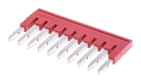 3030158 Phoenix Contact FBS 10-4 Series Jumper Bar for Use with DIN Rail Terminal Blocks, 17.5A