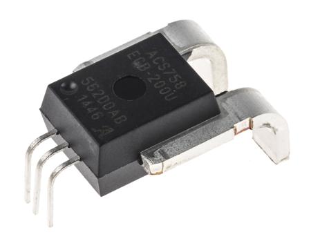 ACS758ECB-200U-PFF-T Allegro Microsystems 1-Axis Surface Hall Effect Sensor 3 V 5.5 V, CB, 5-Pin