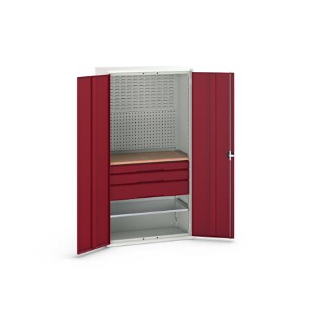 16926572.24 Bott 2 Door, 3 Drawer Sheet Steel Cupboard, 1050 x 550 x 2000mm