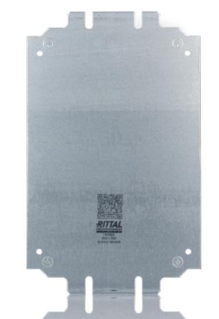 1563800 Rittal Kx Series Sheet Steel Mounting Plate, 285mm H, 175mm W, 285mm L for Use with Kx Terminal Boxes And Bus Enclosures