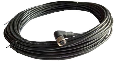 205-5980 RS PRO Angled Female M12 to Single End Connector & Cable, 4 Core 15m Cable