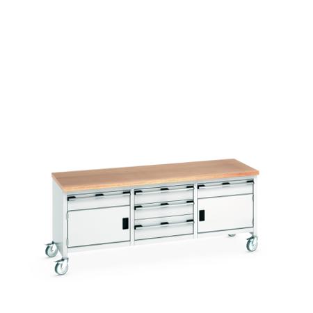 41002133-16V Bott 41002133.16V Portable Sheet Steel Workbench, 840mm x 750mm x 2000mm