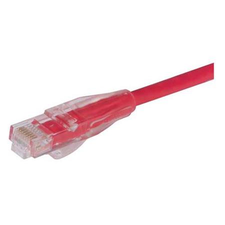 TRD695R-5 L-ComTRD, 5ft Cat6, Red RJ45 to Male RJ45 Male Unshielded, Terminated PVC Sheath