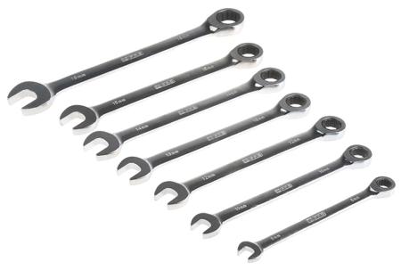 487-163 RS PRO 7-Piece Spanner Set, 8 → 18 mm, Chrome Vanadium Steel