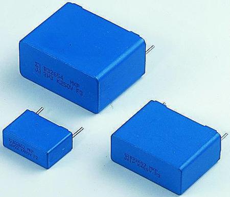 B32653A6104K000 EPCOS 100nF Polypropylene Capacitor PP 250 V ac, 630 V dc ±10% Tolerance Through Hole B32653 Series