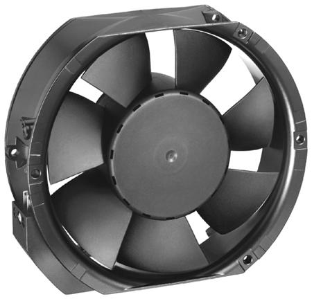 6424 ebm-papst Axial Fan, 150 x 172 x 51mm, 410m³/h, 18W, 24 V dc (6400 Series)