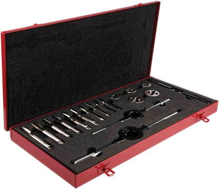 L120 30UNC Dormer 18-Piece HSS Thread Tap & Die Set, 1/4 in UNC - 1/2 in UNC Taps, 1/4 in UNC - 1/2 in UNC Dies