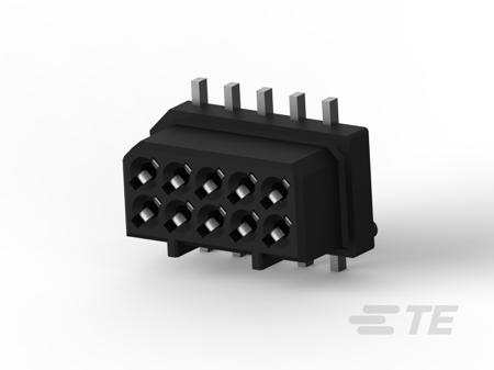 4-175638-0 TE Connectivity 4-1756 Series Vertical Board Mount PCB Connector, 10-Contact, 2-Row, 1.25mm Pitch, Surface Mount